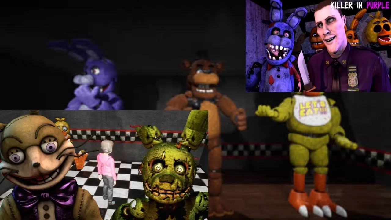 Killer in Purple на Андроид скачать FNAF бесплатно меню