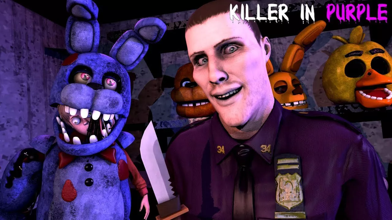 Killer in Purple на Андроид скачать FNAF бесплатно меню